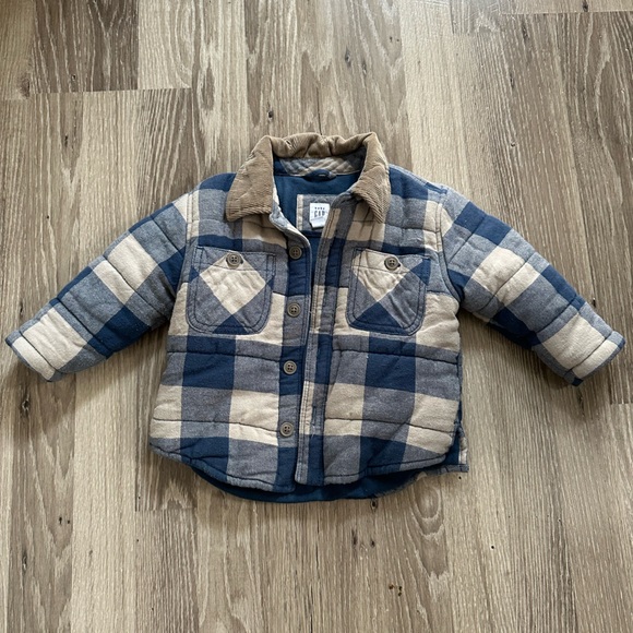 Baby GAP Blue Striped Jacket - Picture 2 of 4